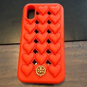 Tory Burch IPhone X heart case